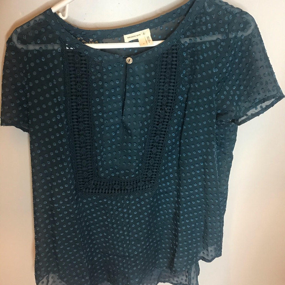 meadow rue blue blouse